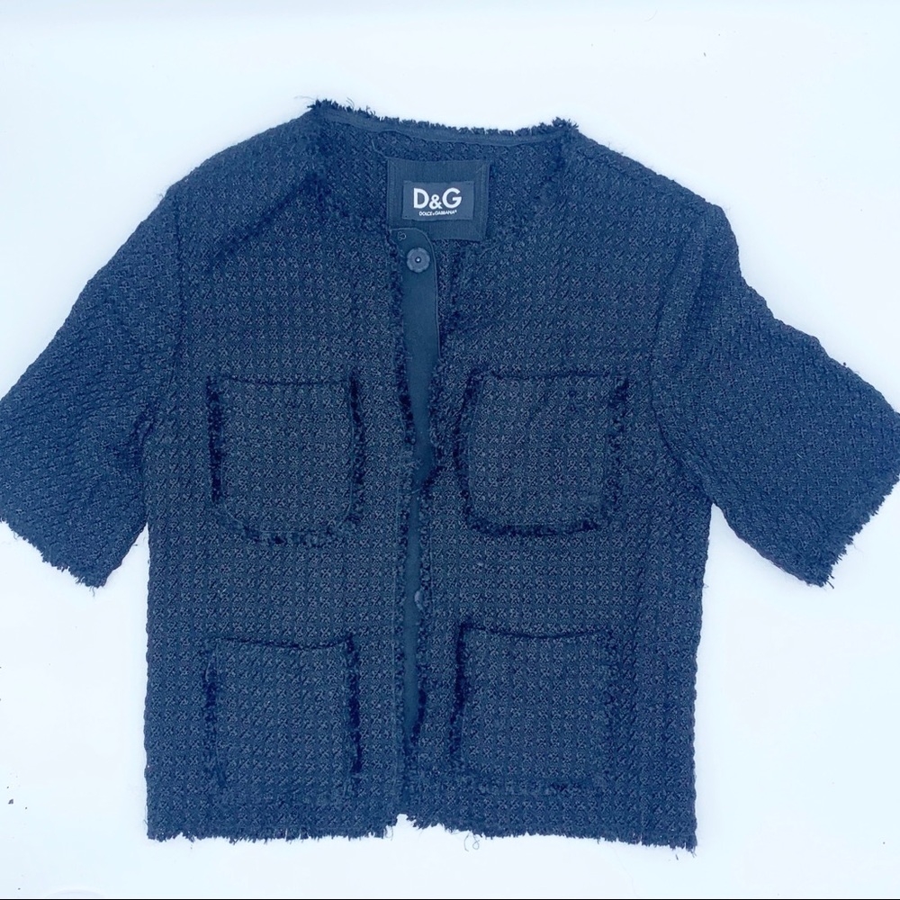 Dolce & Gabbana Black cardigan blazer SZ 4 small
